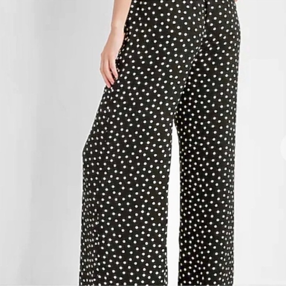 Express High Waisted Polka Dot Wide Leg Pant size xs - Picture 2 of 2